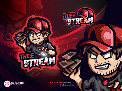 THE EE Stream - Pokemon and Cards Mascot Logo