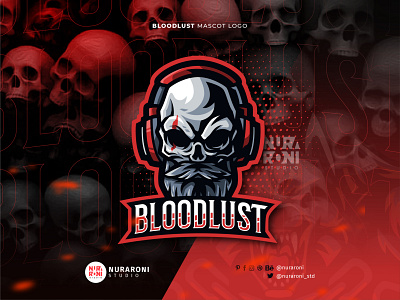 Bloodlust - Skull Gaming Mascot Logo