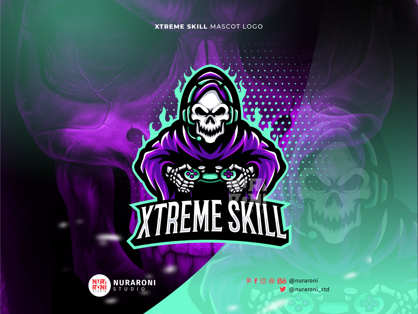 XTREME SKILL - Reaper Gaming Mascot Logo by Nuraroni Studio on Dribbble