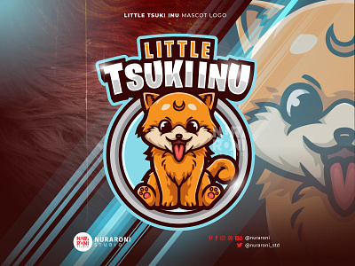 Little Tsuki Inu 🐶🐶 - Shiba Inu Mascot Logo