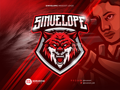 Sinvelope 🐺🐺 - Wolf Mascot Logo branding cartoon character design esport esports esports logo gaming illustration logo mascot mascot logo ui vector wolf wolf esports wolf logo wolf mascot