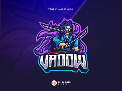 Vadow ⚔️⚔️⚔️ - Custome Figure Mascot Logo cartoon character daimyo esport esports logo illustration katana logo mascot mascot logo one piece rengoku ronin roronoa zoro samurai shogun swords swordsmen vector warrior