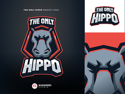 The Only Hippo 🦛🦛 - Custom Animals Mascot Logo