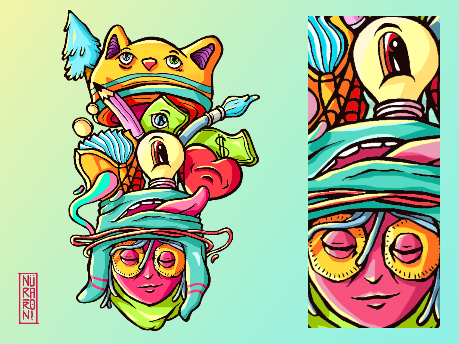 a-head-full-of-trouble-2-by-nuraroni-on-dribbble