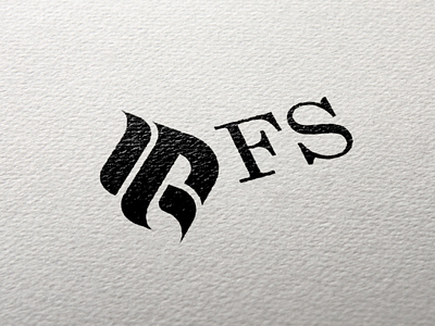 FS logo design icon vector