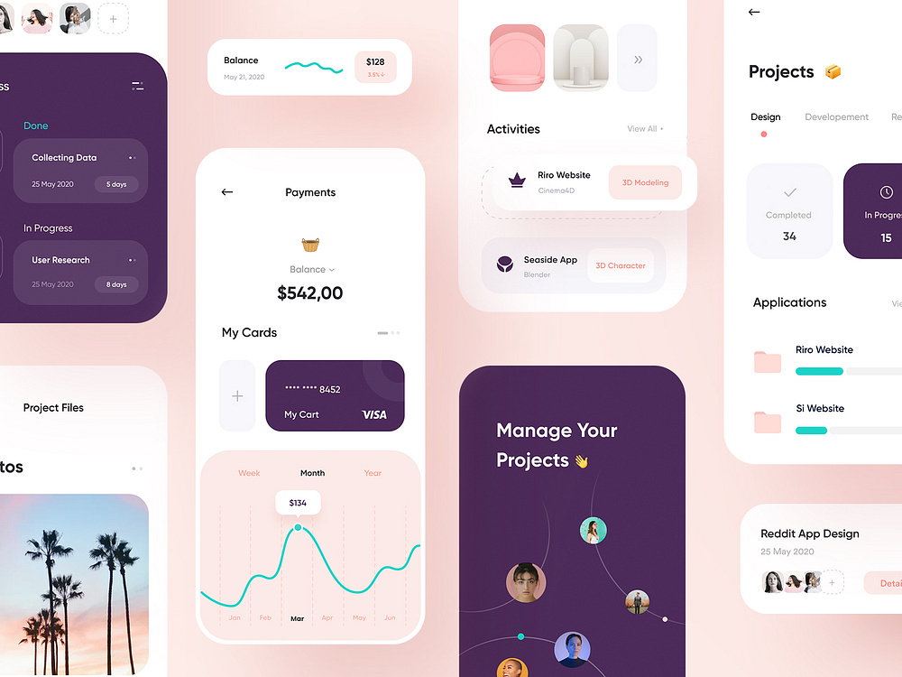 Team Projects Management App by Izmahsa for Awsmd on Dribbble