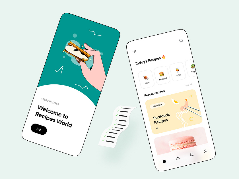 Food Recipe Application by Izmahsa for Acedesign on Dribbble