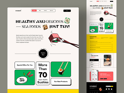 Sushi Landing Page