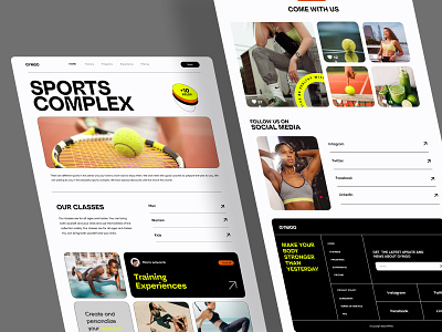 Fitness landing page design figma fitness gym illustration landing minimal sport trainer training ui ux web website workout