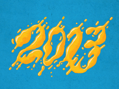 A Beer Year lettering typography