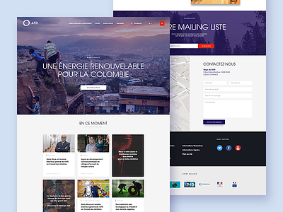 Home Page AFD corporate forms homepage institutional keyvisual landing page news webdesign