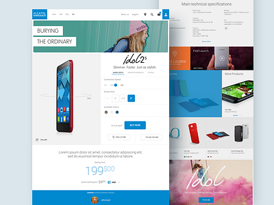 Alcatel One Touch — Product Page