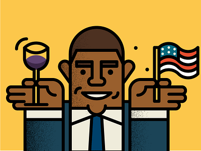 take a glass graphic graphic design icon illustration obama president states usa vectors