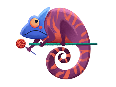 chameleon animals animals character art art chameleon logo character illustration illustration art illustrator modern