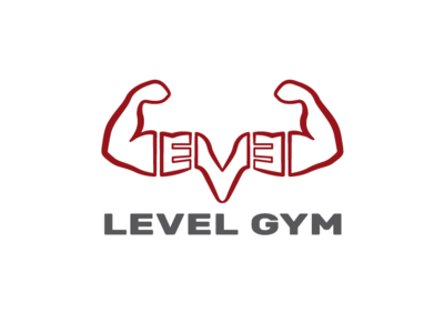 Levelgym branding design logo vector
