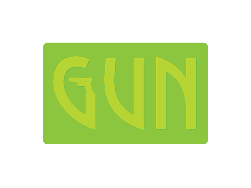 Gun design graphic design illustration logo vector