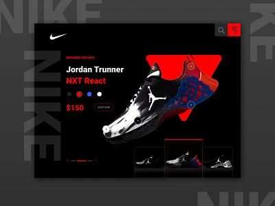 Nike Jordan Trunner NXT React Landing Page