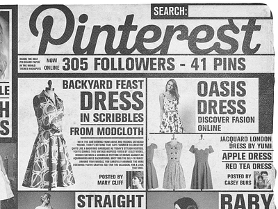 Pinterest Newspaper Front Page