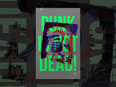 Poster illustrator photoshop poster punk