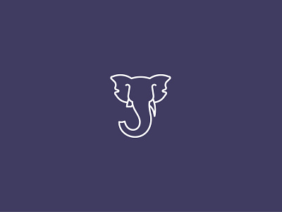 Elephant J alphabet ecology font logo