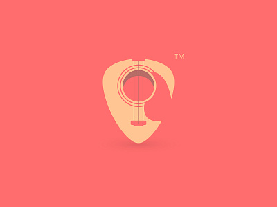 Logo for Guitar Shop branding guitar logo music pick symbol