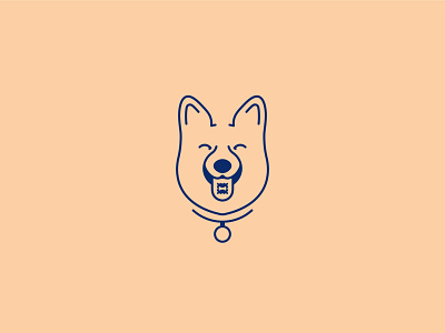 Woodstock Boy branding corgi dog happy lineup logo