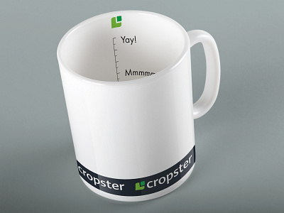 Cropster Mug brand branding coffee coffee cup cup design filter flat logo mug