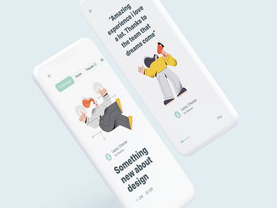 Articles Reader App app clay figma illustration mockups onboarding reading app sketch uiux vector