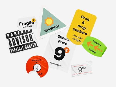 Download Sticker Mockup Designs Themes Templates And Downloadable Graphic Elements On Dribbble