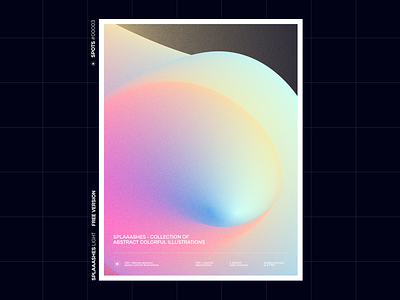 SPLAAASHES - Stunning Full colored abstractions abstract abstractions background blur brutalism colorfull freebie gradient illustrations landing minimalism neon posters web