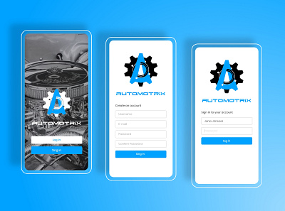 Automotriz app design ui ux web