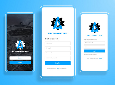 Automotriz illustration logo ui ux vector web website