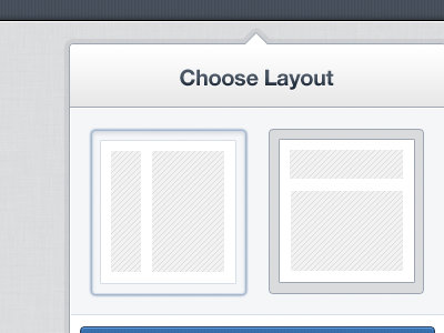 Choose Layout button form input