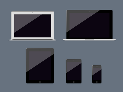Screens flat ipad iphone macbook