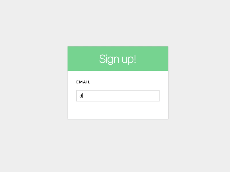 #dailyui Day 001 - Sign Up dailyui sign up