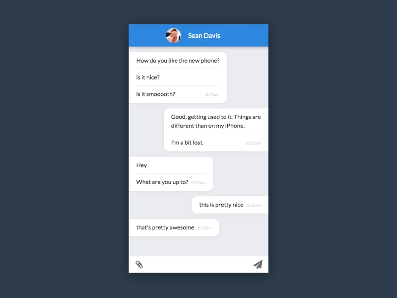Messages - Day 013 013 dailyui direct message