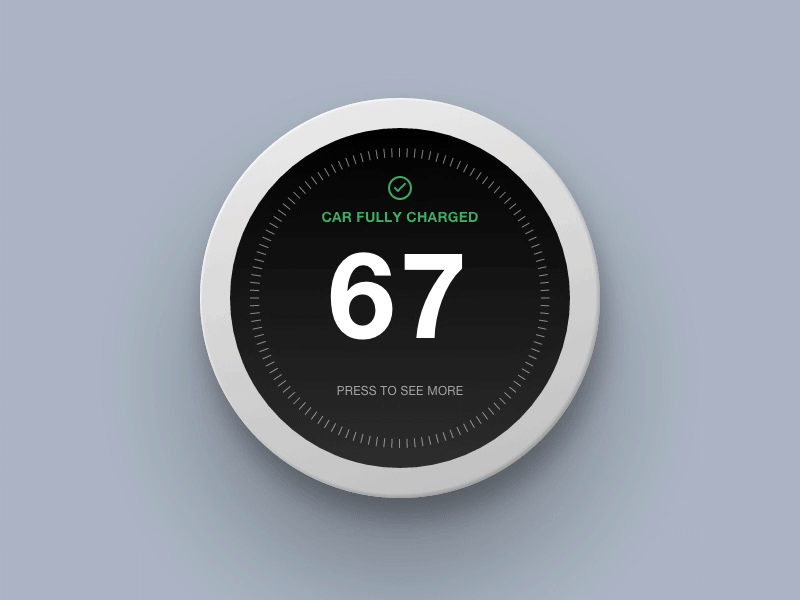 Home Monitoring Dashboard - Day 021 021 dailyui home monitoring dashboard mondays nest tesla thermostat