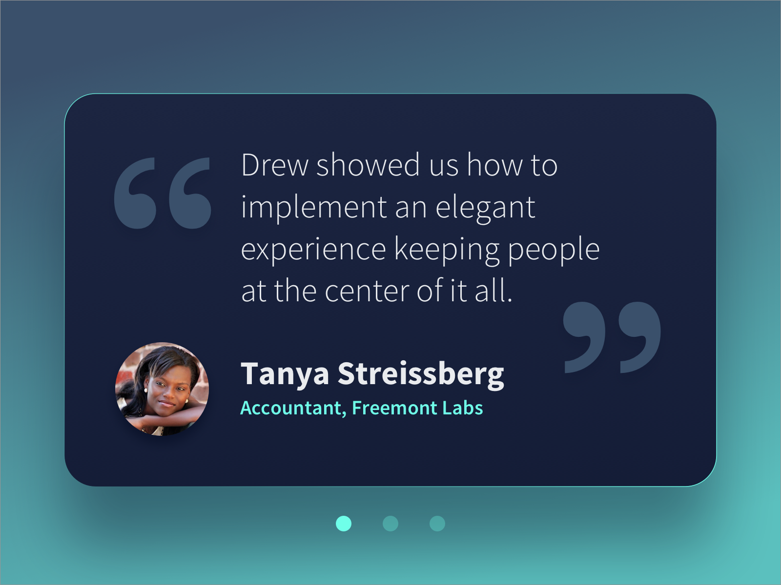 Testimonial Day 039 By Drew Vosburg On Dribbble