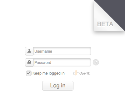 Beta Login button checkbox html lock login mobile openid page curl password profile ui user web app