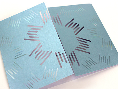 Holiday Card card die cut emboss metallic print stationary