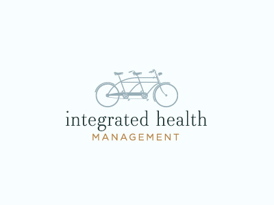 IHM Logo bicycle health healthcare logo warm