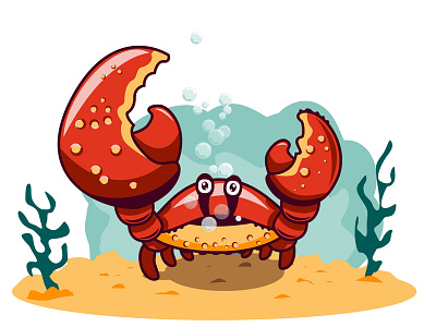 Craby cartooning character design crab illustration