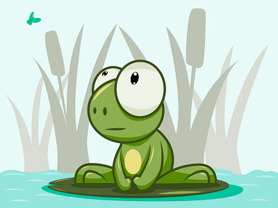 Frog 2 character design frog graphic design ilustration