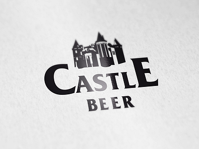 Castle Beer branding identity logo