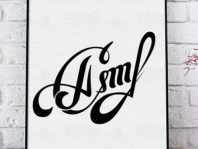 personal signature caligraphy lettering typography