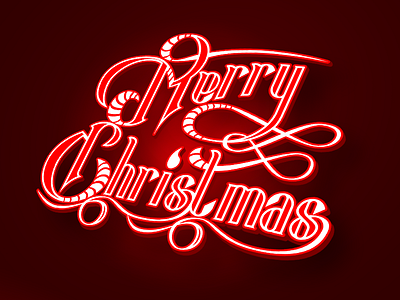 Christmas calligraphy graphic design illustration lettering typography