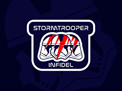 stormtrooper infidel badge branding graphic design illustration logo design web design