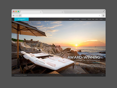 Vantage Point v2 branding eden creative minimal photography typography ui design ux design web design website