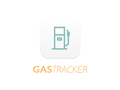 GasTracker App Icon app icon clean eden creative fuel gas icon ios icon mobile tracker