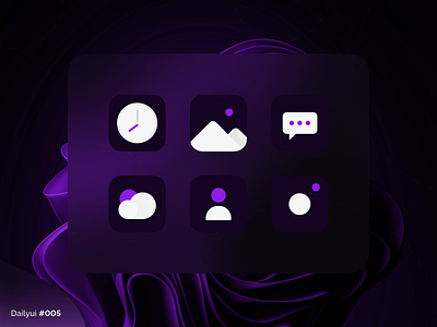 App icon 005 app app icon application camera clock contact daily ui dailyui design gallery icon message ui ux weather